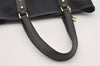 Authentic GUCCI Sherry Line Shoulder Tote Bag GG Canvas Leather Black 3966J