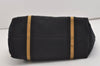 Authentic GUCCI Sherry Line Shoulder Tote Bag GG Canvas Leather Black 3966J