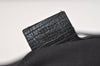 Authentic GUCCI Sherry Line Shoulder Tote Bag GG Canvas Leather Black 3966J