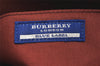 Authentic BURBERRY BLUE LABEL Check Shoulder Tote Bag Canvas Leather Red 3966K