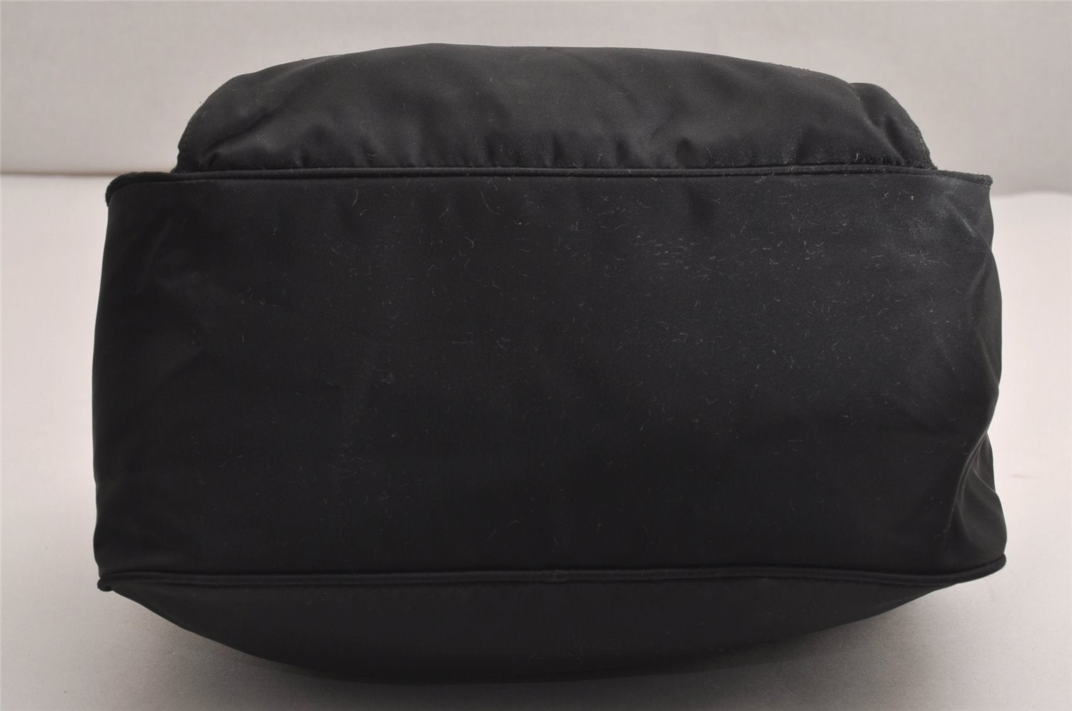Authentic PRADA Nylon Tessuto Leather Shoulder Cross Body Bag Purse Black 3967J
