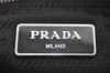 Authentic PRADA Nylon Tessuto Leather Shoulder Cross Body Bag Purse Black 3967J