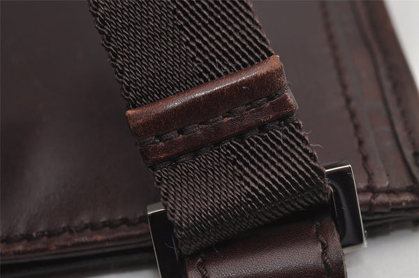 Authentic GUCCI Guccissima GG Leather Shoulder Cross Body Bag 27639 Brown 3968J