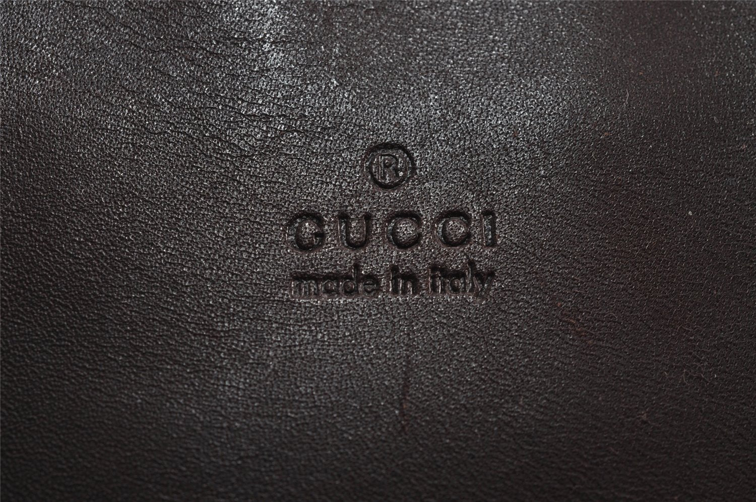 Authentic GUCCI Guccissima GG Leather Shoulder Cross Body Bag 27639 Brown 3968J