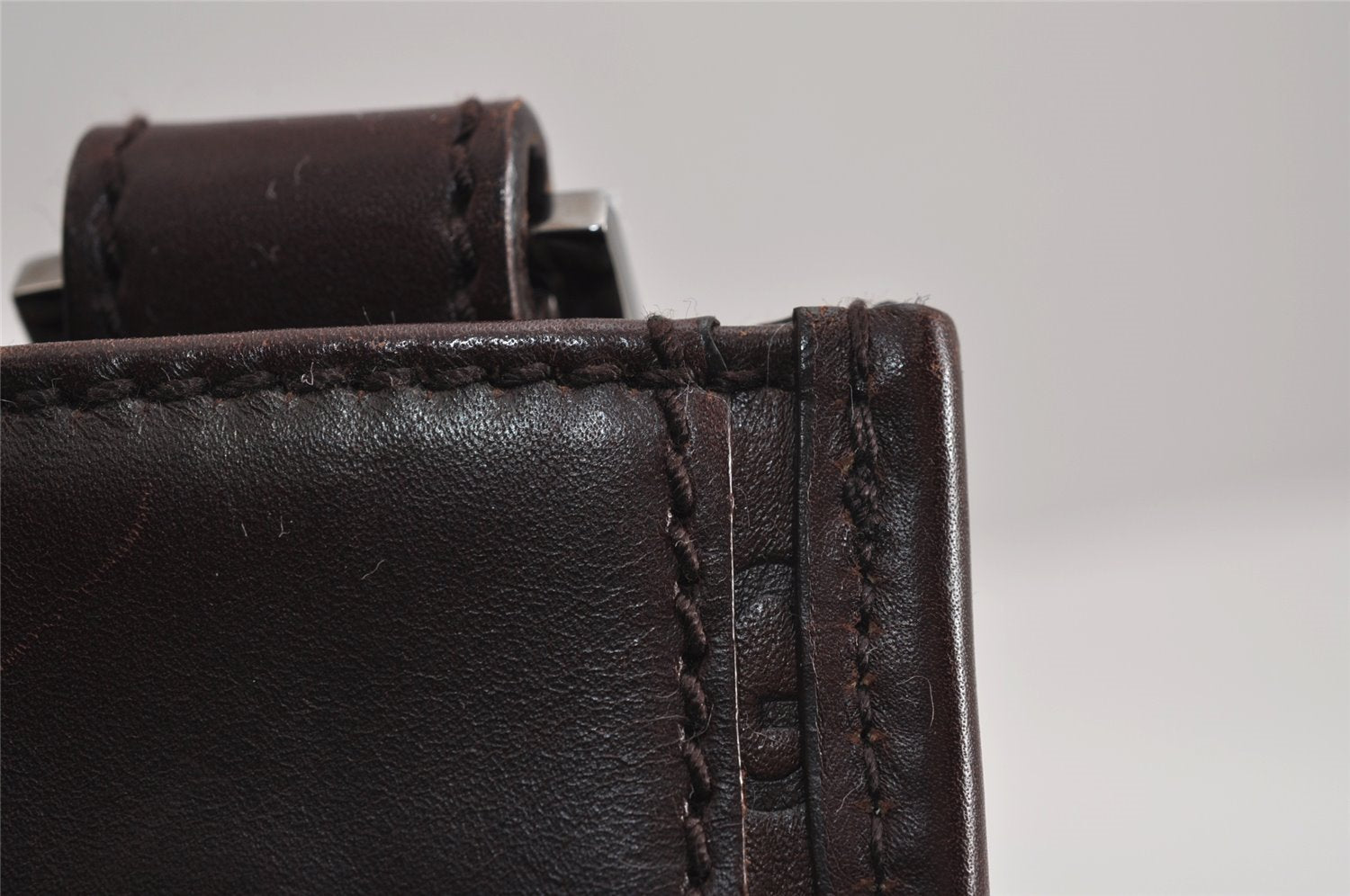 Authentic GUCCI Guccissima GG Leather Shoulder Cross Body Bag 27639 Brown 3968J