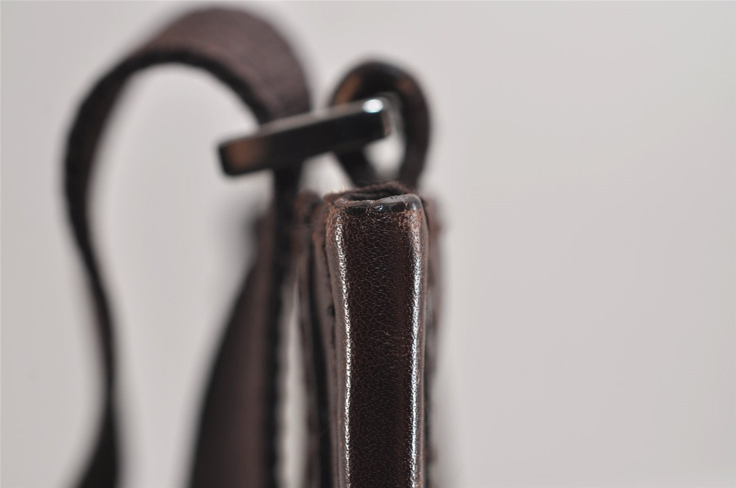 Authentic GUCCI Guccissima GG Leather Shoulder Cross Body Bag 27639 Brown 3968J