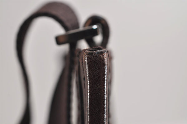 Authentic GUCCI Guccissima GG Leather Shoulder Cross Body Bag 27639 Brown 3968J