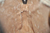 Authentic GUCCI Vintage Clutch Hand Bag Purse GG PVC Leather Brown Junk 3968K