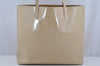 Authentic GUCCI Vintage Shoulder Tote Bag Enamel Beige Junk 3969J