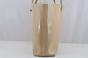 Authentic GUCCI Vintage Shoulder Tote Bag Enamel Beige Junk 3969J