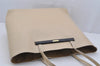 Authentic GUCCI Vintage Shoulder Tote Bag Enamel Beige Junk 3969J