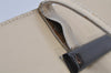 Authentic GUCCI Vintage Shoulder Tote Bag Enamel Beige Junk 3969J