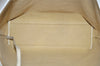 Authentic GUCCI Vintage Shoulder Tote Bag Enamel Beige Junk 3969J