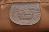 Authentic GUCCI Vintage Clutch Hand Bag Purse GG PVC Leather Brown 3969K