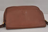 Authentic Burberrys Vintage Leather Shoulder Cross Body Bag Purse Brown 3971J