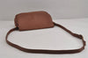 Authentic Burberrys Vintage Leather Shoulder Cross Body Bag Purse Brown 3971J