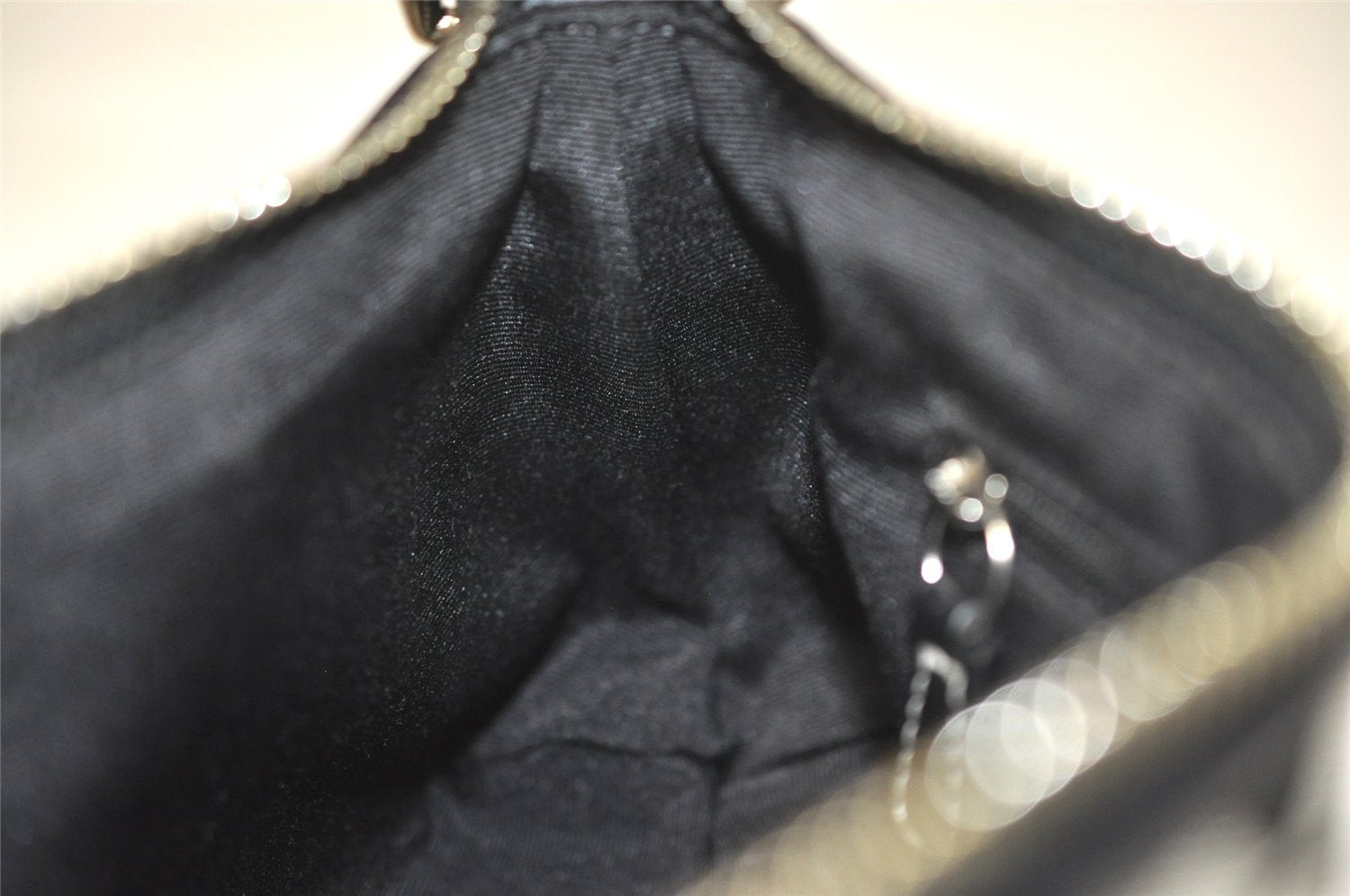 Authentic COACH Signature Shoulder Hand Bag Canvas Leather 6371 Black 3972I