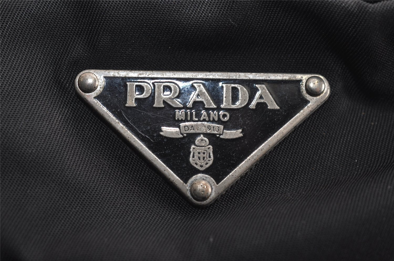 Authentic PRADA Nylon Tessuto Leather Shoulder Cross Body Bag Black Junk 3972J