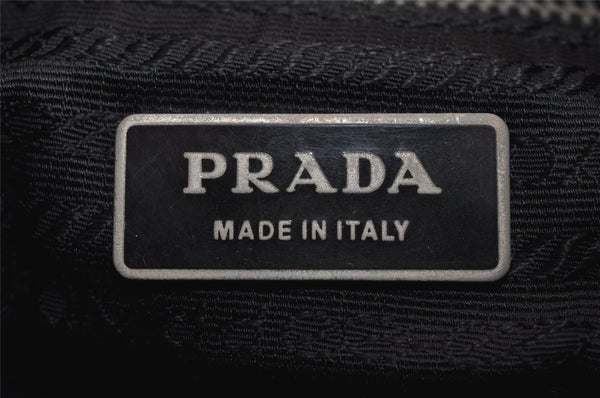 Authentic PRADA Nylon Tessuto Leather Shoulder Cross Body Bag Black Junk 3972J