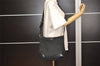 Authentic PRADA Nylon Tessuto Leather Shoulder Cross Body Bag Black Junk 3972J