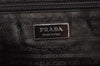 Authentic PRADA Vintage Canvas Leather Tote Hand Bag Beige 3973I