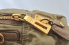 Authentic PRADA Tessuto Gaufre Nylon Leather 2Way Shoulder Hand Bag Beige 3973J