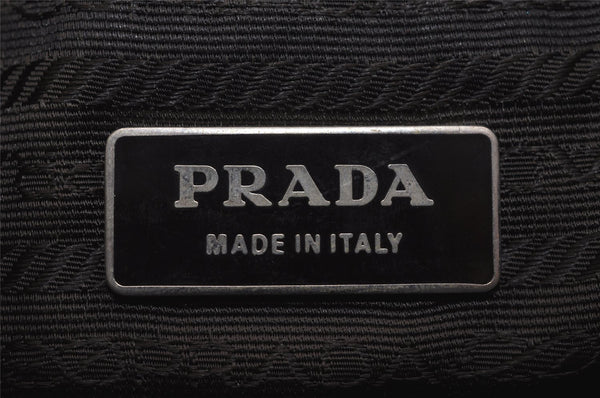 Authentic PRADA Vintage Nylon Tessuto Leather Shoulder Hand Bag Red 3974J