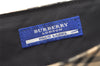 Authentic BURBERRY BLUE LABEL Check Shoulder Cross Bag Nylon Leather Beige 3975J