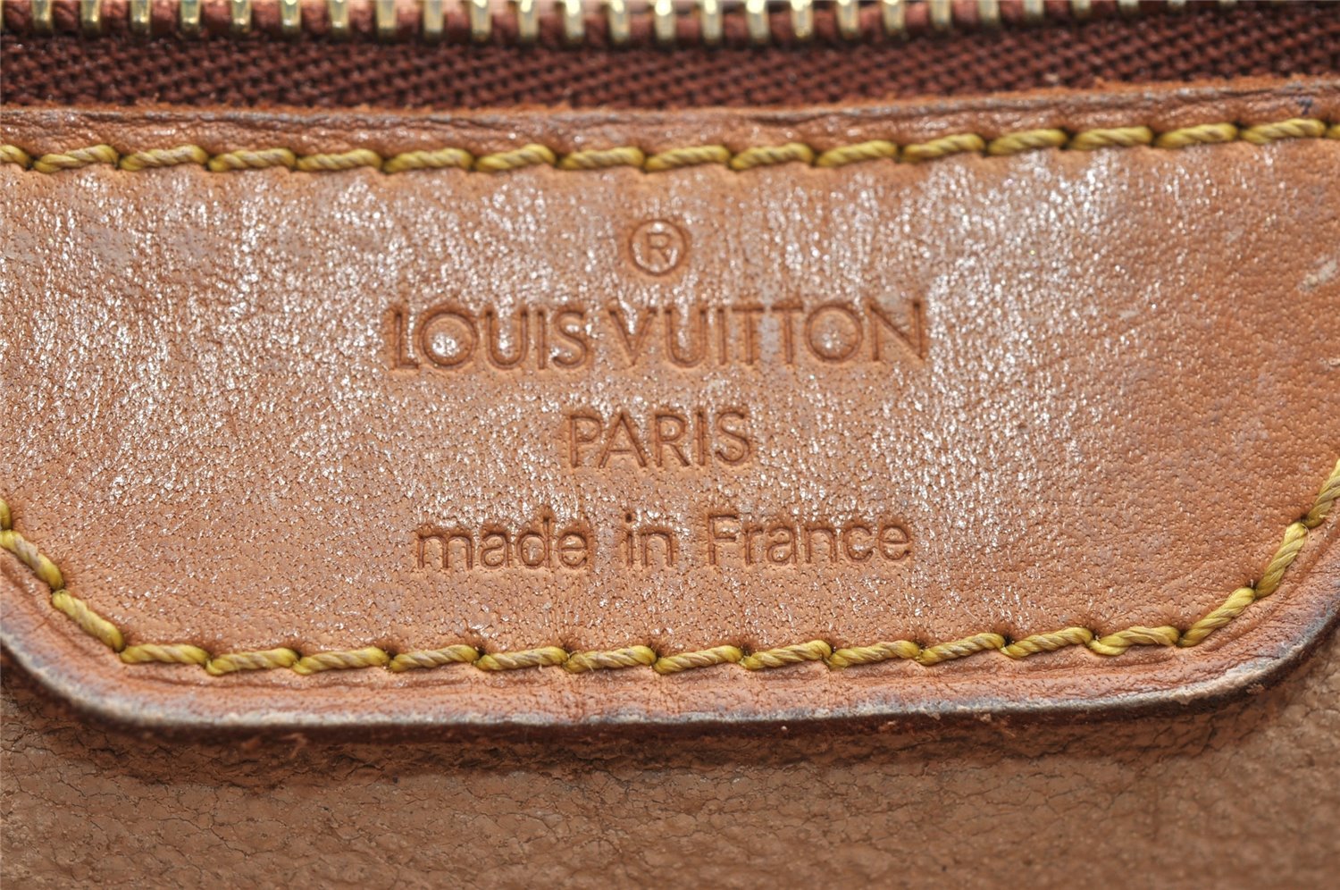 Authentic Louis Vuitton Monogram Bucket GM Shoulder Tote Bag M42236 Junk 3976I