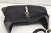 Authentic GUCCI Kandinsky Shoulder Bag GG Canvas Leather 0014075 Black 3976J