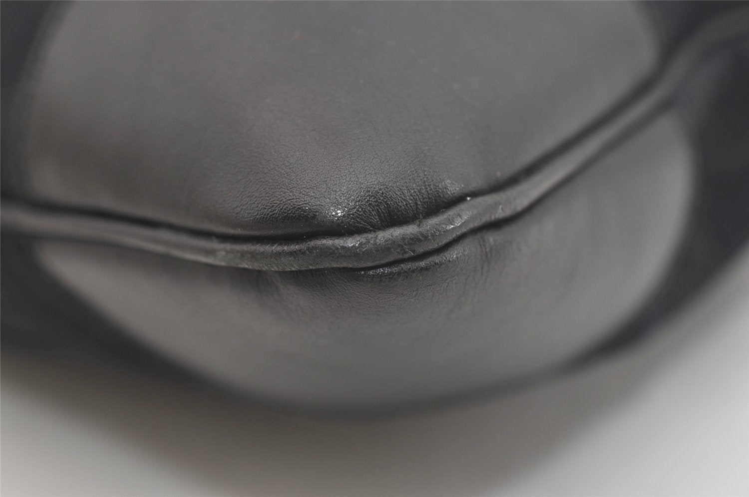 Authentic GUCCI Kandinsky Shoulder Bag GG Canvas Leather 0014075 Black 3976J