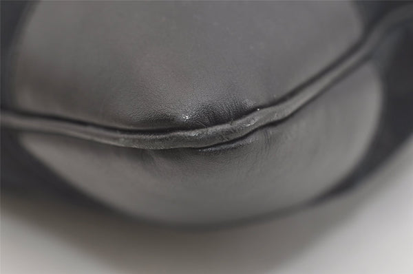 Authentic GUCCI Kandinsky Shoulder Bag GG Canvas Leather 0014075 Black 3976J