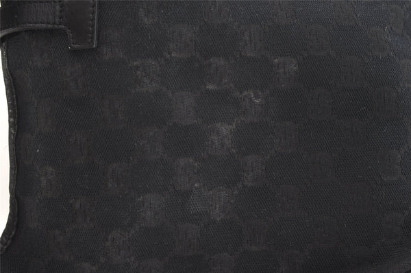 Authentic GUCCI Kandinsky Shoulder Bag GG Canvas Leather 0014075 Black 3976J