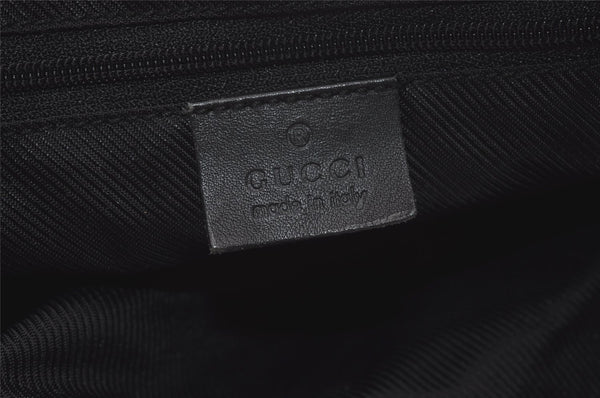 Authentic GUCCI Kandinsky Shoulder Bag GG Canvas Leather 0014075 Black 3976J