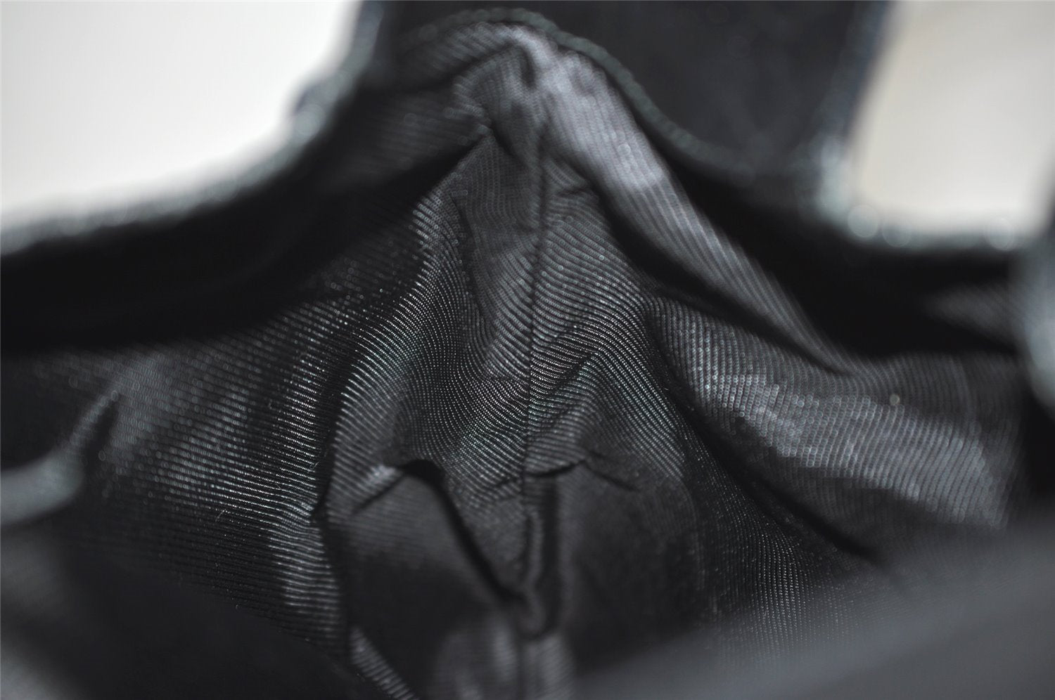 Authentic GUCCI Kandinsky Shoulder Bag GG Canvas Leather 0014075 Black 3976J