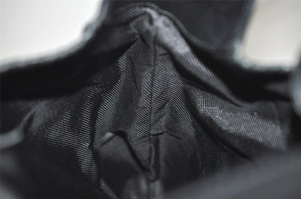 Authentic GUCCI Kandinsky Shoulder Bag GG Canvas Leather 0014075 Black 3976J