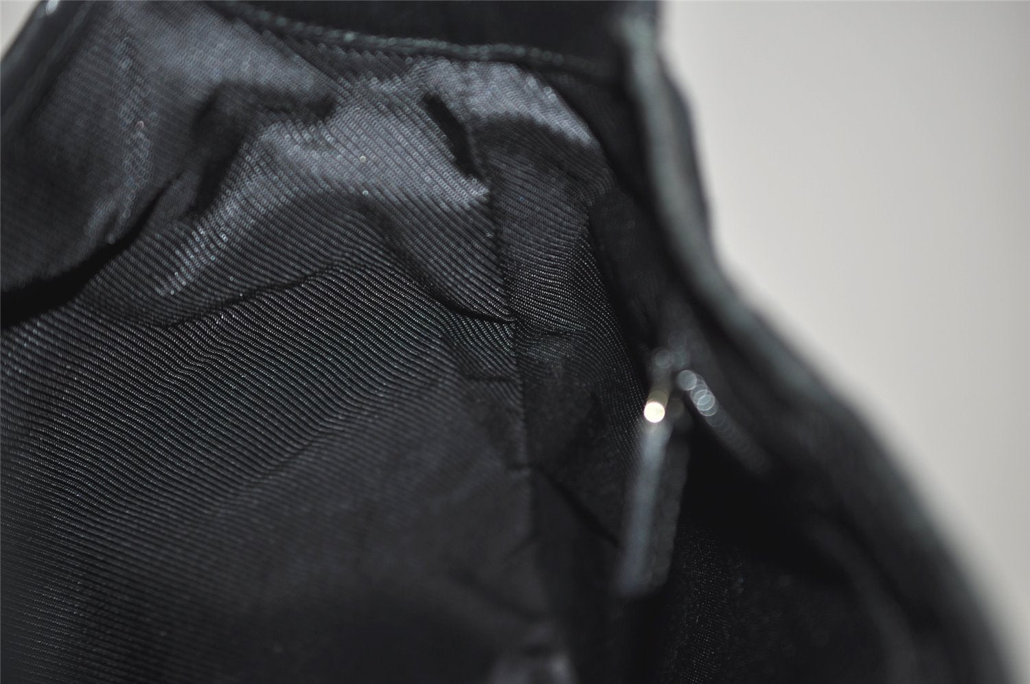 Authentic GUCCI Kandinsky Shoulder Bag GG Canvas Leather 0014075 Black 3976J