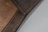 Authentic GUCCI Web Sherry Line Clutch Hand Bag GG PVC Leather Brown Junk 3977I