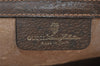 Authentic GUCCI Web Sherry Line Clutch Hand Bag GG PVC Leather Brown Junk 3977I