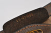 Authentic GUCCI Web Sherry Line Clutch Hand Bag GG PVC Leather Brown Junk 3977I