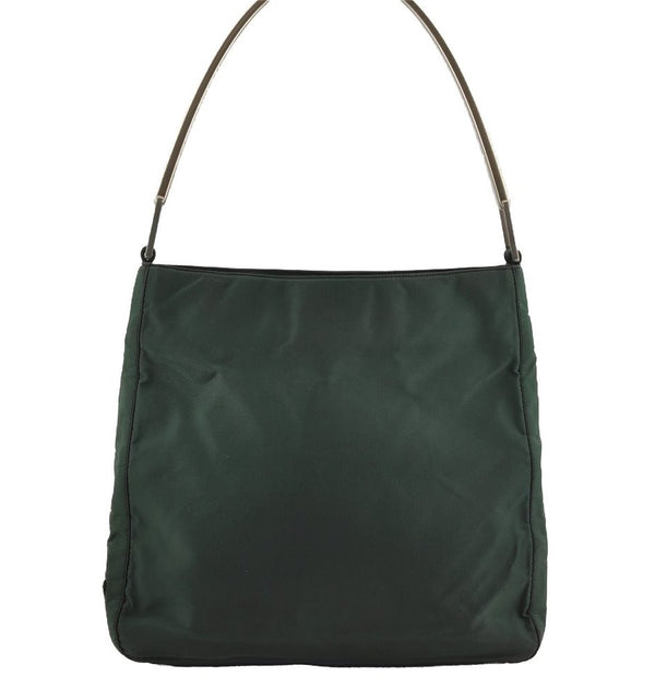 Authentic PRADA Vintage Nylon Tessuto Shoulder Hand Bag Green 3977J