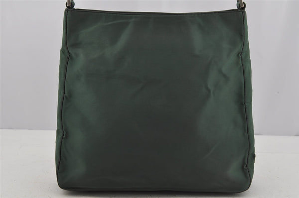 Authentic PRADA Vintage Nylon Tessuto Shoulder Hand Bag Green 3977J