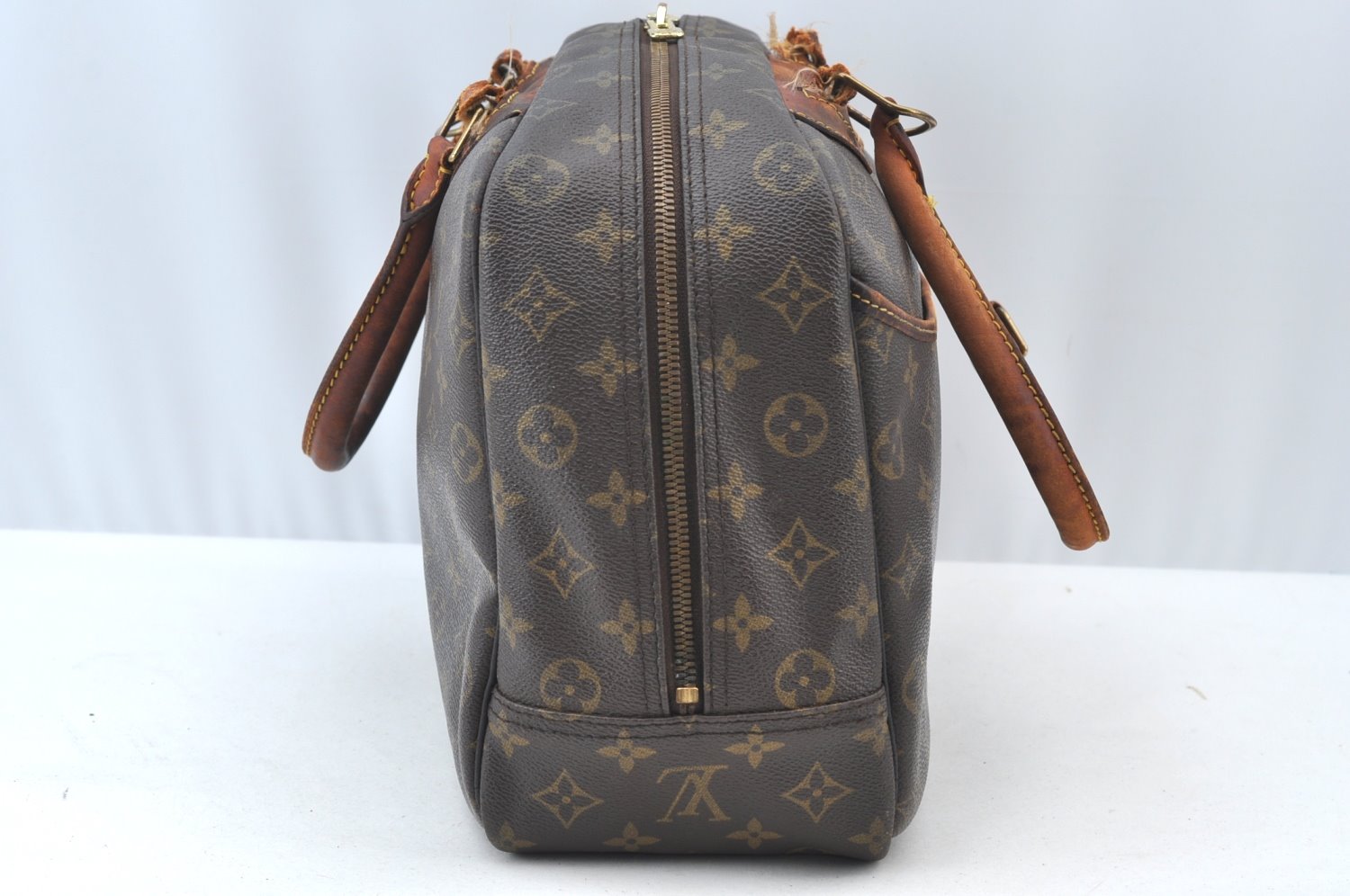 Authentic Louis Vuitton Monogram Deauville Hand Bag M47270 LV Junk 3978G