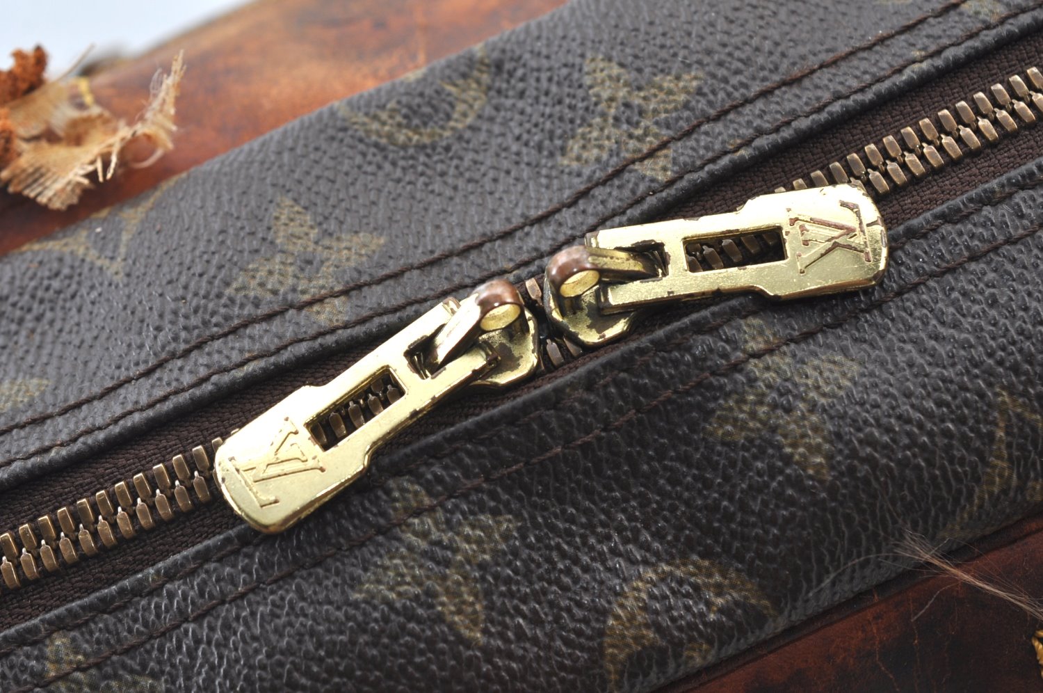 Authentic Louis Vuitton Monogram Deauville Hand Bag M47270 LV Junk 3978G