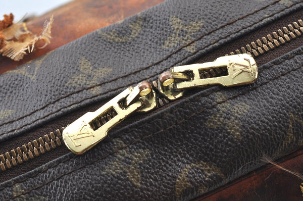 Authentic Louis Vuitton Monogram Deauville Hand Bag M47270 LV Junk 3978G