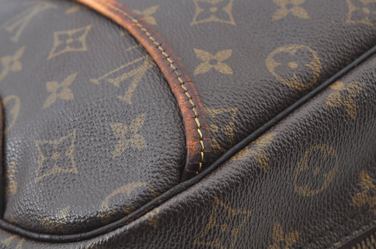 Authentic Louis Vuitton Monogram Deauville Hand Bag M47270 LV Junk 3978G