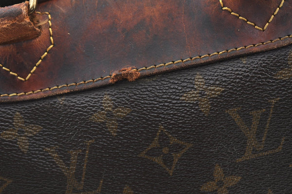 Authentic Louis Vuitton Monogram Deauville Hand Bag M47270 LV Junk 3978G