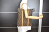 Authentic FENDI Vintage Zucca Hand Tote Bag Canvas Leather Brown 3978I