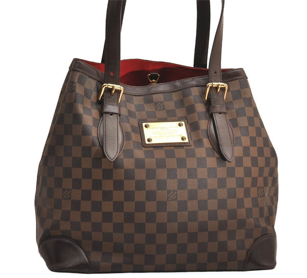 Authentic Louis Vuitton Damier Hampstead GM Shoulder Tote Bag N51203 LV 3978J