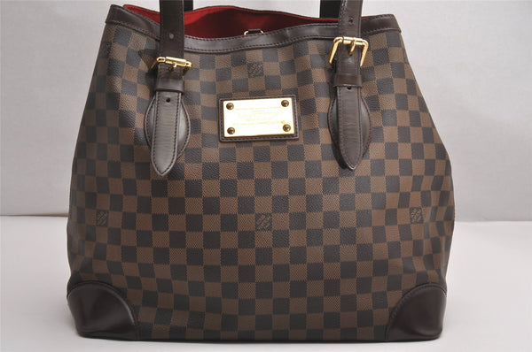 Authentic Louis Vuitton Damier Hampstead GM Shoulder Tote Bag N51203 LV 3978J